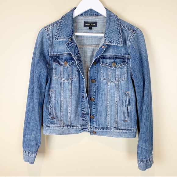 J. Crew Jackets & Blazers - J. Crew Indigo Denim Blue Button Up Long Sleeve Classic Jean Jacket Medium